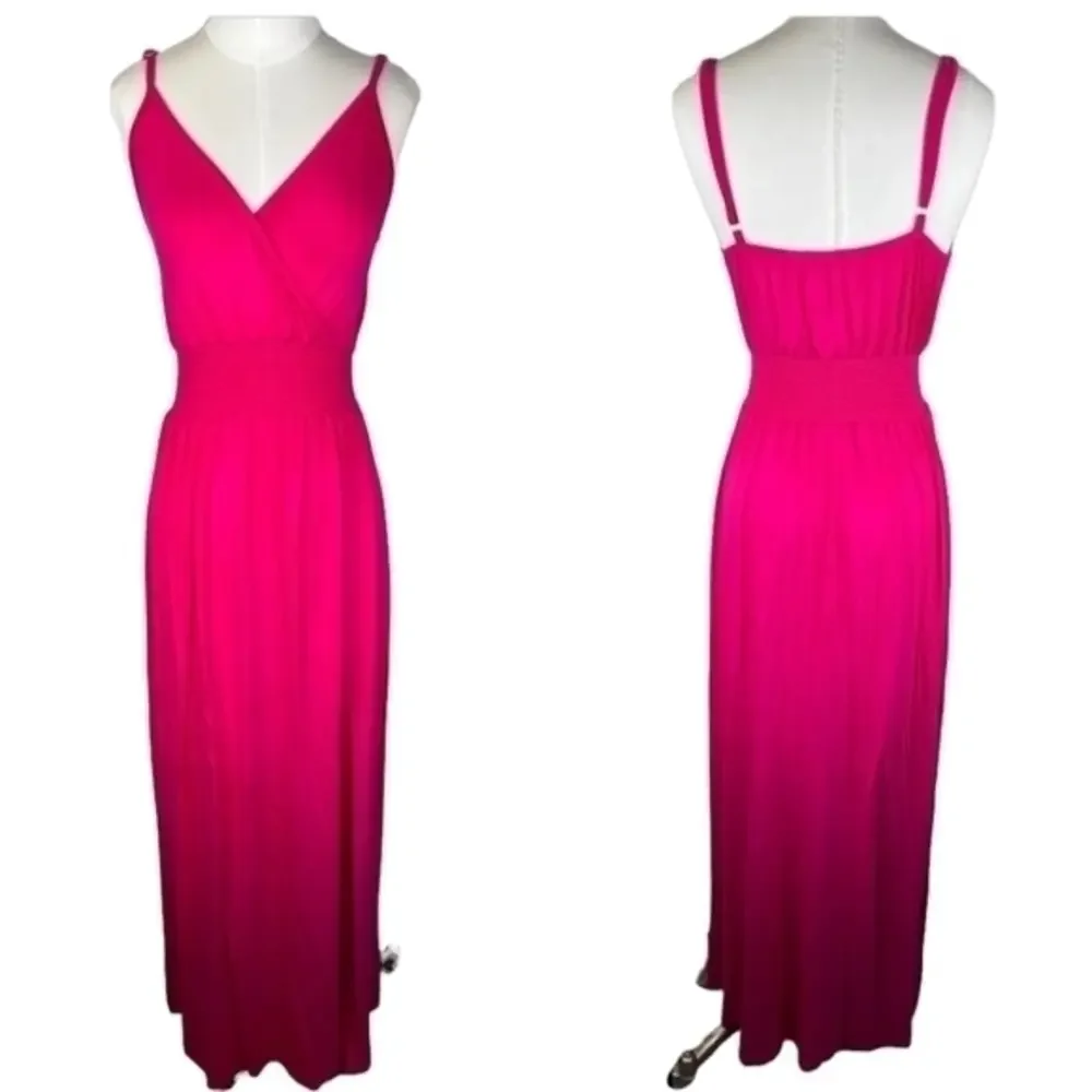 West Kei Magenta Strappy‎ Maxi Dress NWT Small